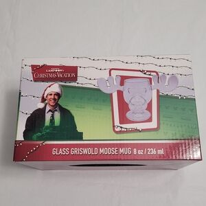 Silver Buffalo National Lampoon’s Christmas Vacation Glass Moose Cup Mug